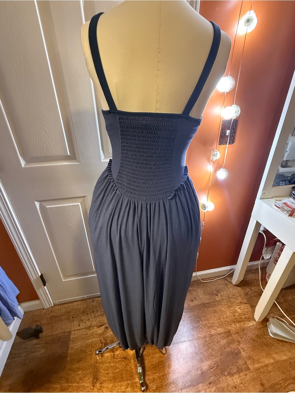 NWT Free People Sleeveless Jumpsuit in Slate Blue - Picture 3 of 3